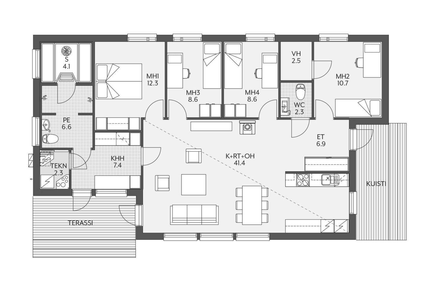 Nordic Modern 135 A pohja