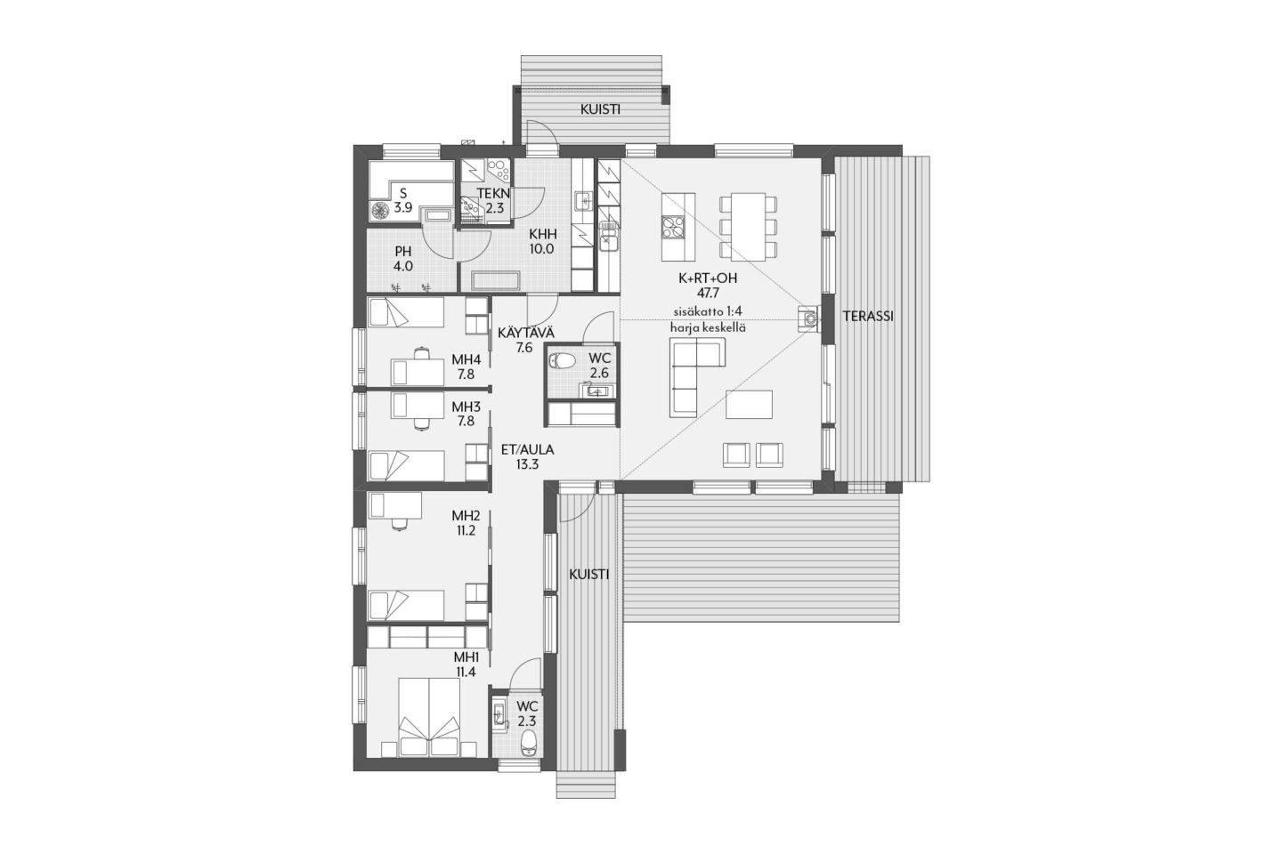 Nordic Modern 157 B pohja